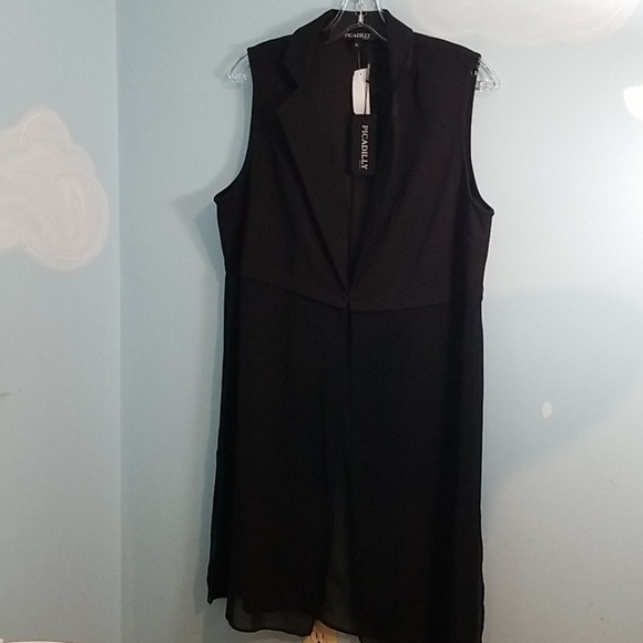 Piccadilly Canada black vest mesh XL NWT - Picture 1 of 12